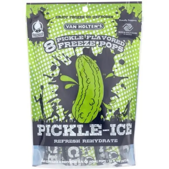 Van Holtens Ice Pop Pickle - Case of 36 Bags image {1}