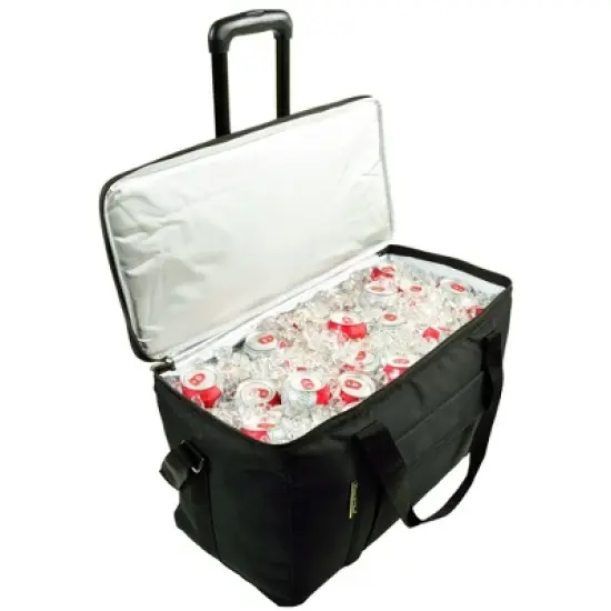 NCAA Texas Longhorns Folding Soft Sided  Rolling Cooler -64 Cans image {2}