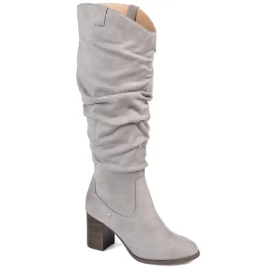 Journee Collection Womens Aneil Stacked Heel Knee High Boots image {10}