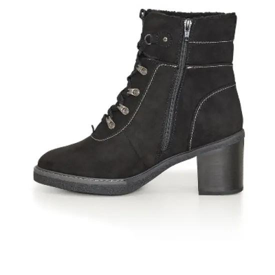 Women's WIDE FIT Zelda Lace Up Ankle Boot - black| CLOUDWALKERS image {2}