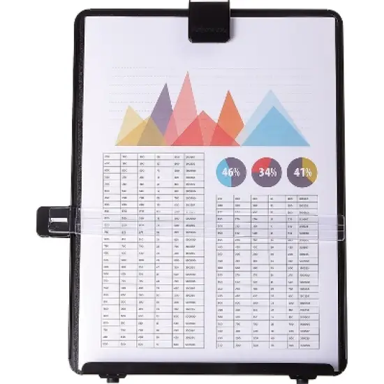 Fellowes Non-Magnetic Letter-Size Desktop Copyholder Plastic 125 Sheet Capacity Black 21106 image {1}