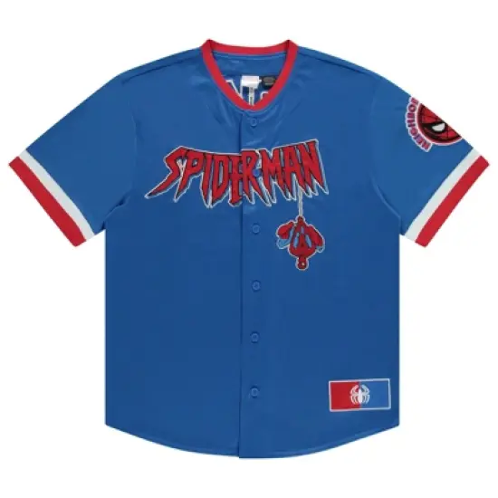 Marvel Spiderman Men's Baseball Jersey - Mens Classic Comics Spiderman Baseball Jersey Avengers Fashion Shirt image {7}
