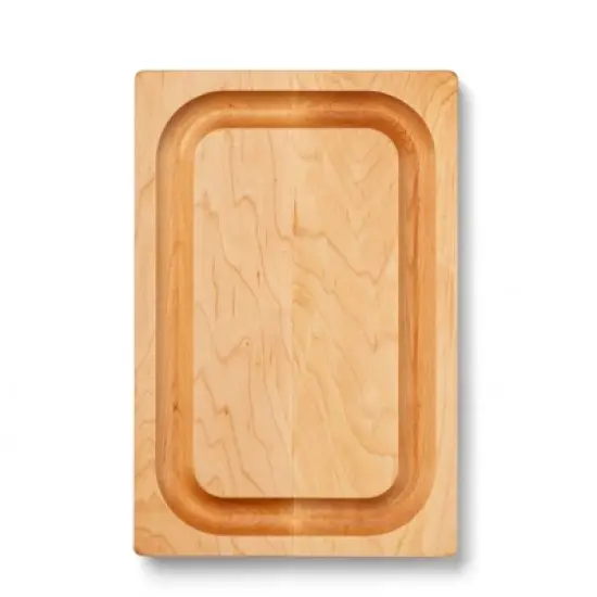 John Boos Small Chop-N-Slice Maple Wood Cutting Board for Kitchen, Reversible Edge Grain Square Butcher Boos Block image {8}