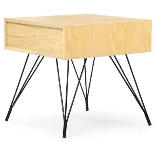Newell Side Table Natural - Adore Decor image {3}