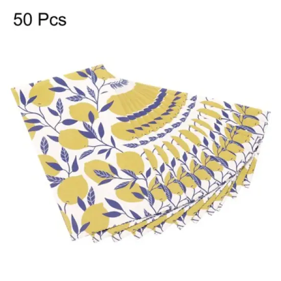 Unique Bargains Paper Gift Bag Pack Lemon Storage Bag for Party Favor image {2}