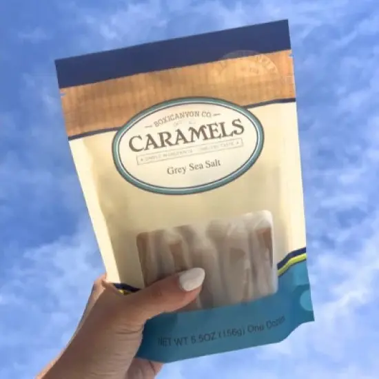 Boxicanyon Caramels 12 Count Grey Sea Salt Caramels - Pack of 3 image {5}