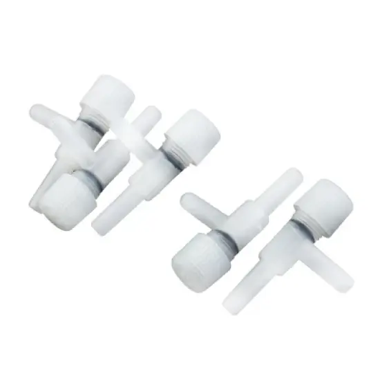 Unique Bargains Aquarium Air Line Tubing Volume Control Valve White 5 Pcs image {4}