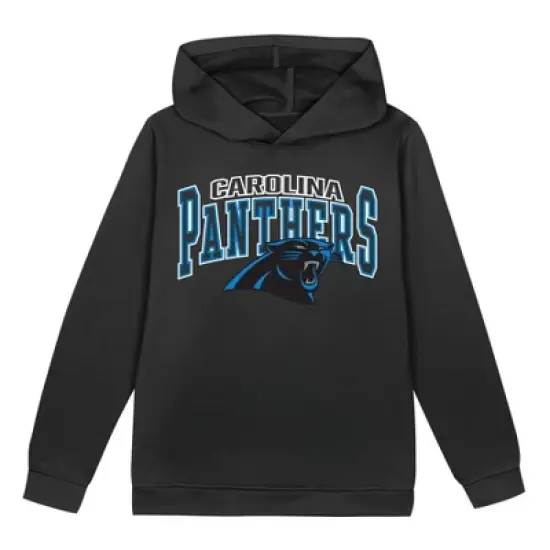 NFL Carolina Panthers Toddler Boys' Poly Fleece Hooded Sweatshirt - 18M image {1}