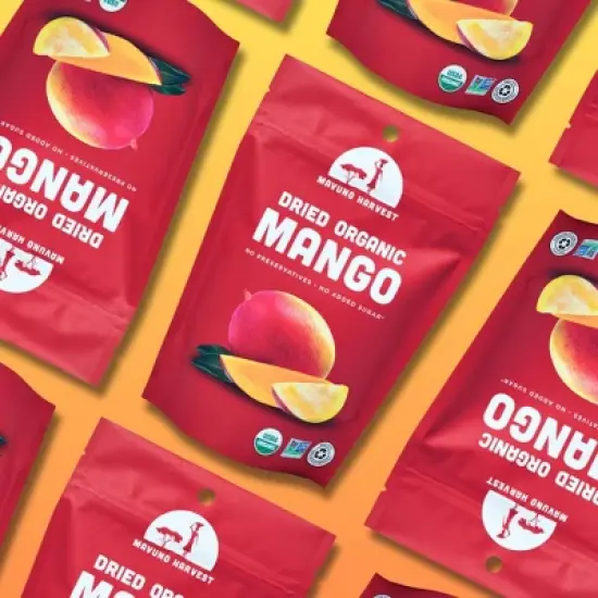 Mavuno Harvest Organic Dried Mango Fruit Snacks, a Vegan & Gluten Free Healthy Snack with No Preservatives or Added Sugars image {3}