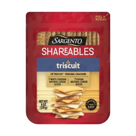 Sargento Shareables Triscuit White Cheddar and Gouda Cheese - 6oz image {7}