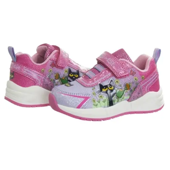 Pete the Cat Girls Hook and Loop Fashion Sneakers. (Little Kids) image {3}