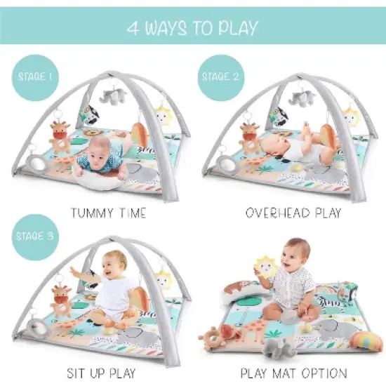 The Peanutshell Safari 123, 7-in-1 Activity Gym & Play Mat for Baby image {5}