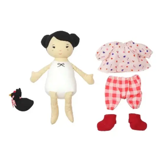Manhattan Toy Playdate Friends Nico Machine Washable and Dryer Safe 14 Inch Doll with Mini Rooster Stuffed Animal image {8}