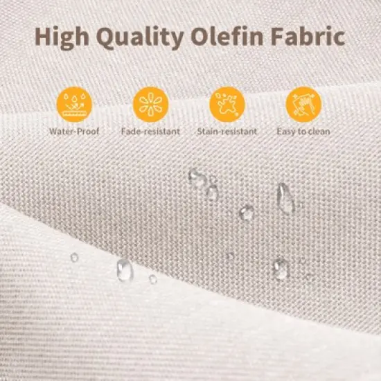 Buenhomino Wicker Outdoor Patio Sofa Patio Furniture Loveseat, All Weather Wicker 3-Seater Outdoor Furniture Sofa image {4}