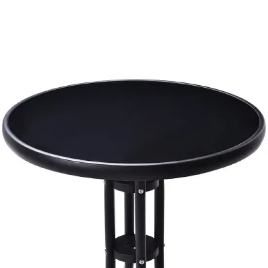 Costway 3 Pcs Bistro Set Garden Backyard Table Folding Chairs Outdoor Patio Furniture image {8}