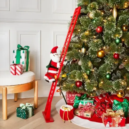 Large Climbing Santa Decorative Christmas Figurine Red - Wondershop&trade; image {1}