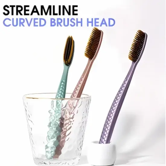 Kitchenia Soft Bristle Toothbrush for Deep Cleaning 5 Pcs image {2}