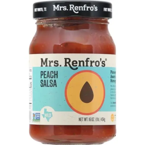 Mrs Renfro Peach Salsa - 6 pack, 16 oz image {1}