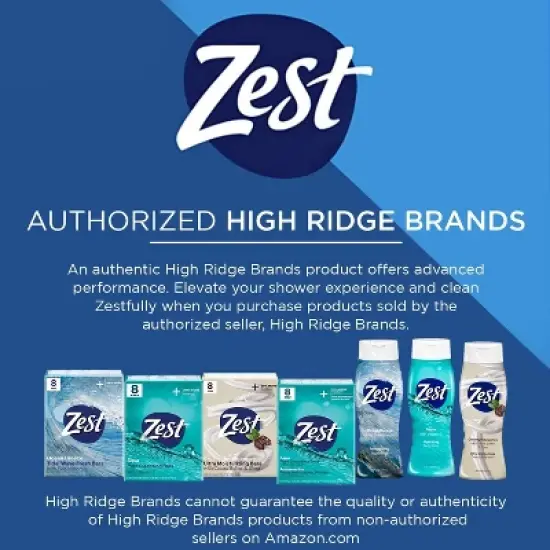 Zest Hydrating Body Wash Aqua 18oz - Pack of 6 image {2}