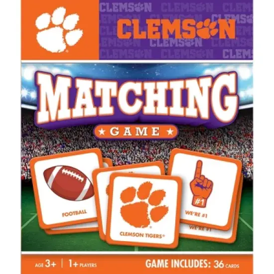 MasterPieces Officially Licensed NCAA Clemson Tigers Matching Game for Kids and Families image {1}