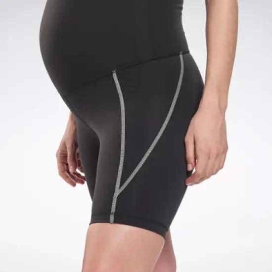 Reebok Maternity Legging Shorts Maternity Athletic Shorts image {4}