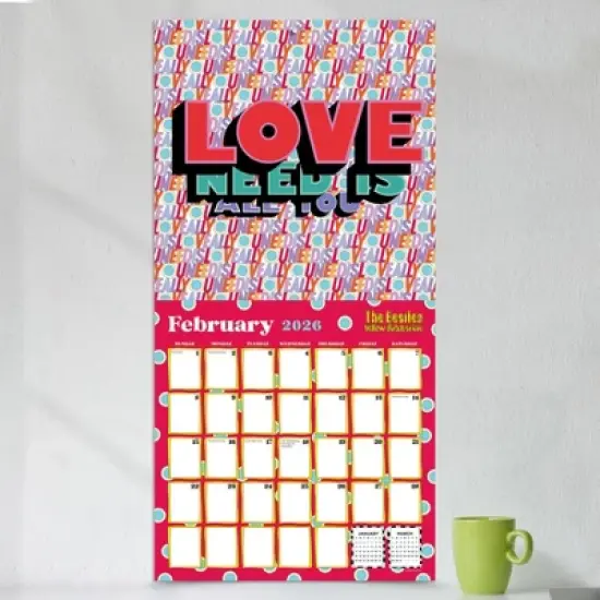 TF Publishing 13.5"x14.5" 2026 The Beatles Yellow Submarine Wall Calendar image {2}