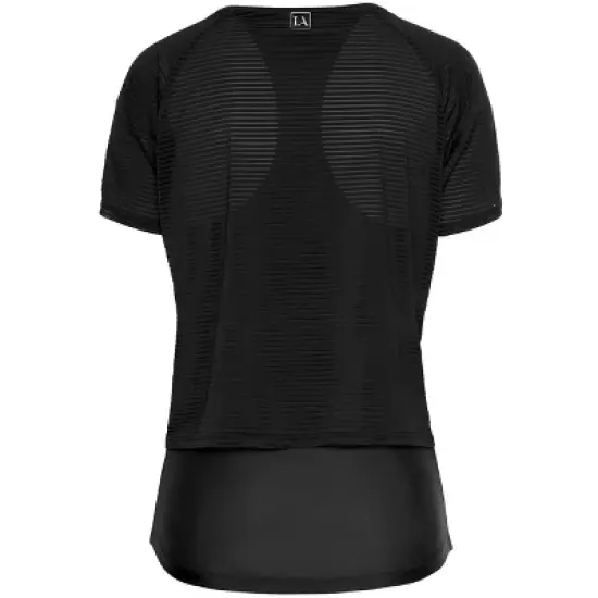 Women's Layered Workout Top - LASCANA image {3}