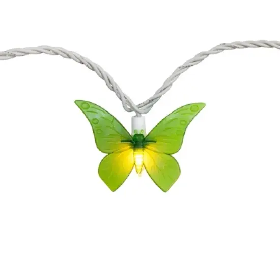Northlight 10-Count Summer Butterfly Outdoor Patio String Light Set - 9ft - White Wire image {6}