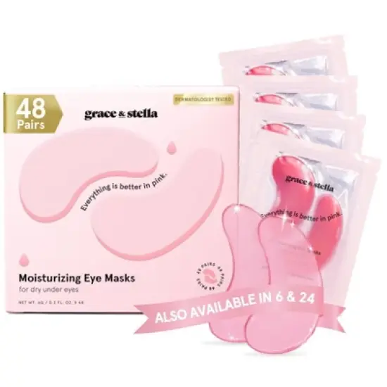 Grace & Stella Moisturising Under Eye Mask - Pink image {5}