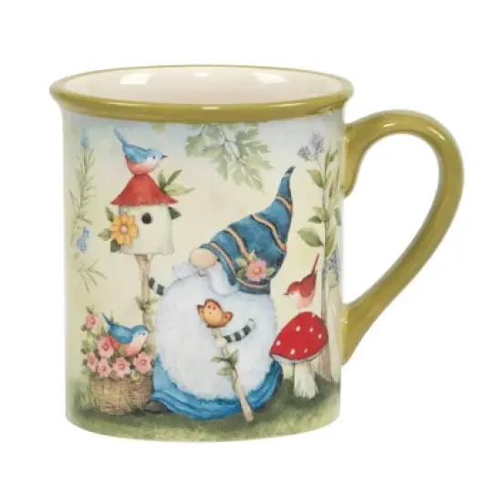 Set of 4 Garden Gnomes Assorted 18oz Mugs - Certified International image {2}