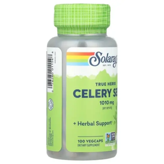 Solaray True Herbs, Celery Seed, 100 VegCaps (505 mg per Capsule) image {3}
