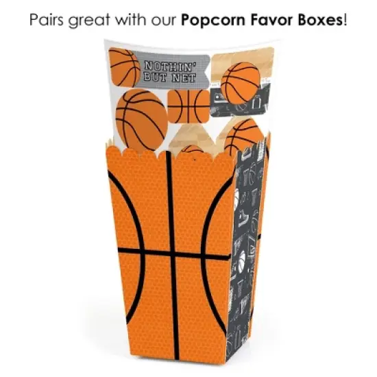 Big Dot of Happiness Nothin' but Net - Basketball - Baby Shower or Birthday Party Favor Sticker Set - 12 Sheets - 120 Stickers image {5}