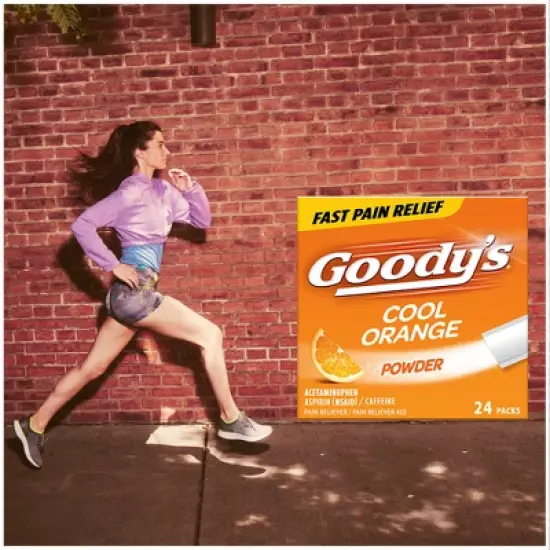 Goody's Extra Strength Headache and Pain Relief Powder - Acetaminophen - Cool Orange  - 24ct image {1}