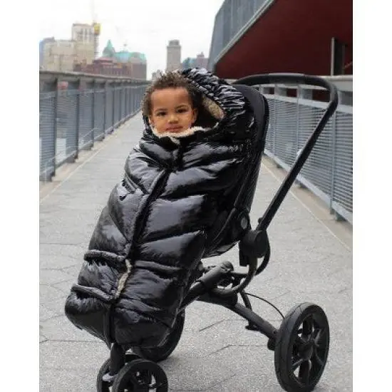 7AM Enfant 212 Evolution Extendable Footmuff Blanket - Black Polar - 6M-4T image {6}