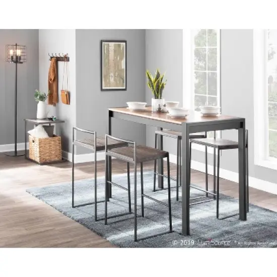 Set of 2 Fuji Contemporary Stackable Barstools - LumiSource image {8}