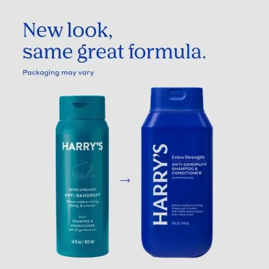 Harry's Men's Extra-Strength Anti-Dandruff 2-in-1 Shampoo and Conditioner - 14 fl oz image {3}