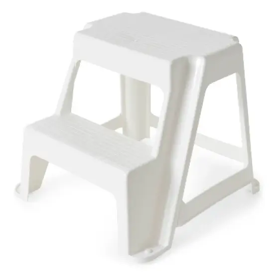 Gracious Living 2 Step Stool w/ Non Slip Feet, Holds Up to 300 Pounds image {5}