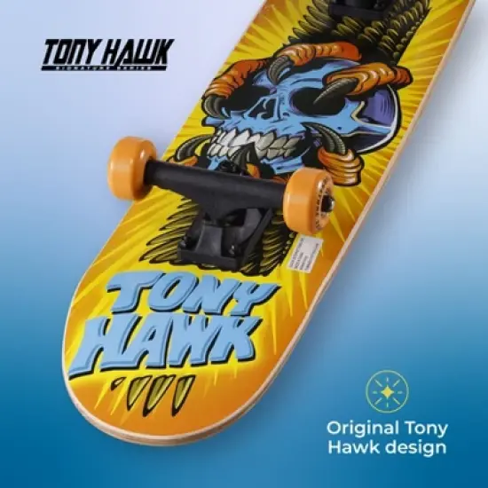 Tony Hawk 31" Skateboard - Signature Series Skateboard with Pro Trucks, Full Grip Tape, 9-Ply Maple Deck, Ideal for All Experience Levels image {5}