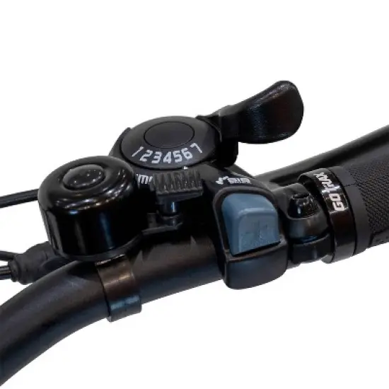 GOTRAX Adult Fat Tire 26" Step Through Electric Hybrid Bike - Silver image {7}