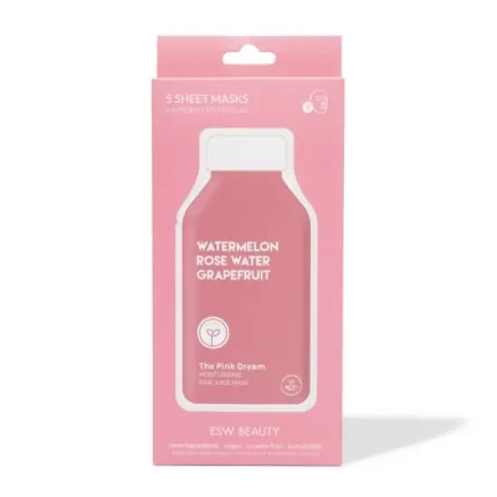 ESW Beauty The Pink Dream Moisturizing Raw Juice Mask - 5ct/4.25oz image {6}