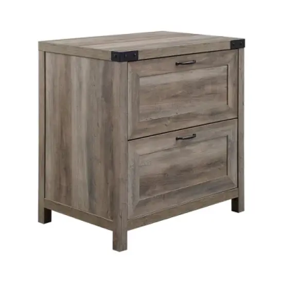 Rustic Farmhouse 2 Drawer File Cabinet - Saracina Home image {10}
