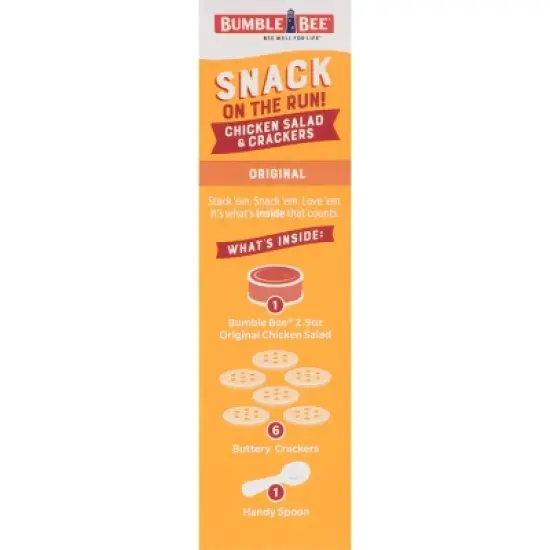 Bumble Bee Chicken Salad with Crackers Snack Kit - 3.5oz image {4}