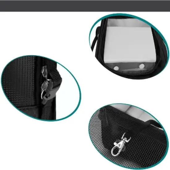 PetAmi Dog Purse Carrier, Airline Approved Soft Sided Pet Carrying Bag Pockets, Ventilated Puppy Cat Travel Carry Tote, Fleece Bed image {4}