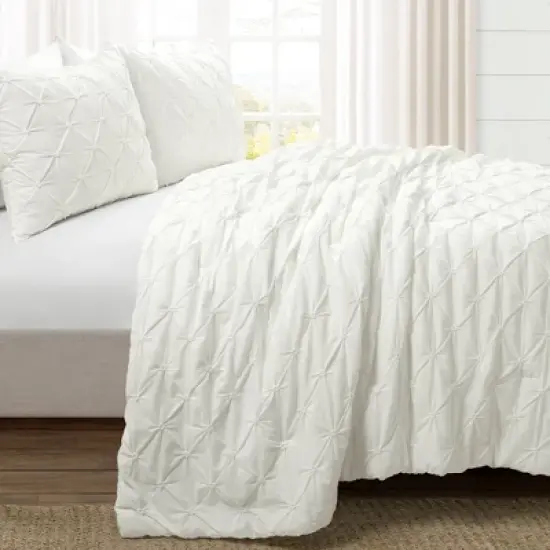 Lush Decor 3pc Arvelo Pintuck Comforter Bedding Set image {1}