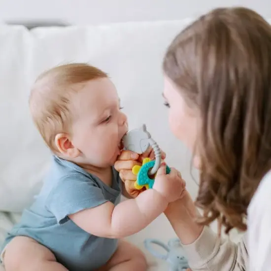 Dr. Brown's Learning Loop 100% Silicone Ring Teether - 3m+ - Fox image {7}