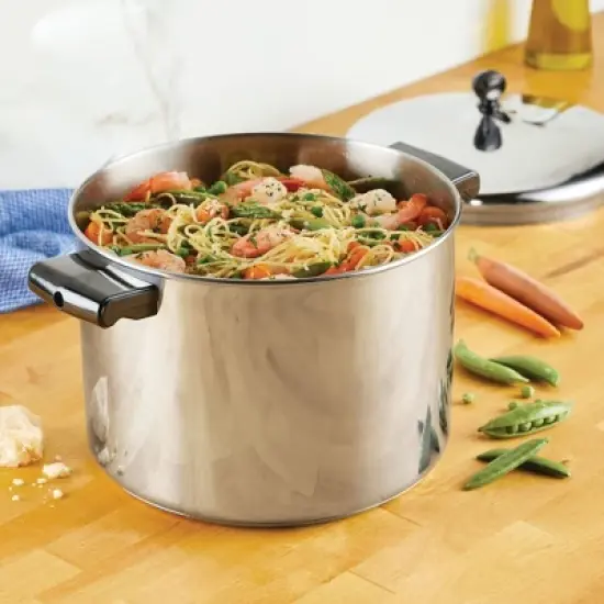 Farberware Classic Series 8qt Stainless Steel Stockpot with Lid Silver image {2}
