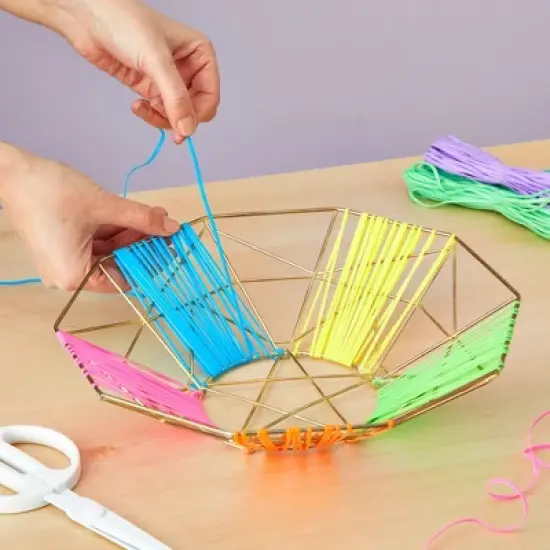 Juvale 31 Color Lanyard String Kit, Gimp String for Bracelets Boondoggle Keychains, Plastic Cord with Rings and Hooks image {2}