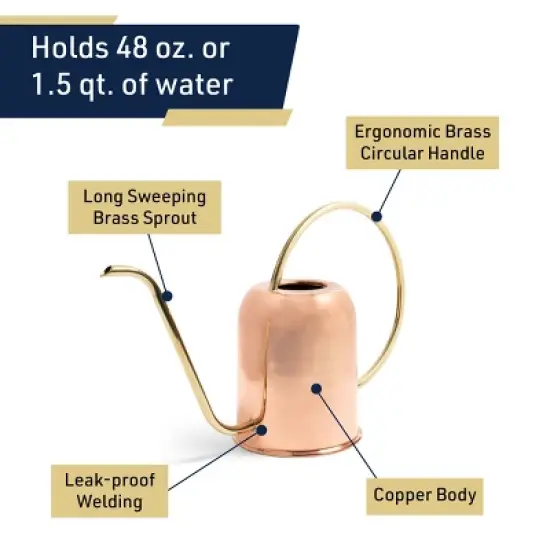 Kings County Tools 48oz Copper Watering Can image {1}