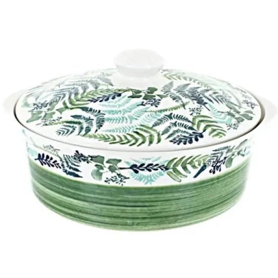Blue Rose Polish Pottery Z128 Manufaktura Tall Round Baker with Lid image {3}