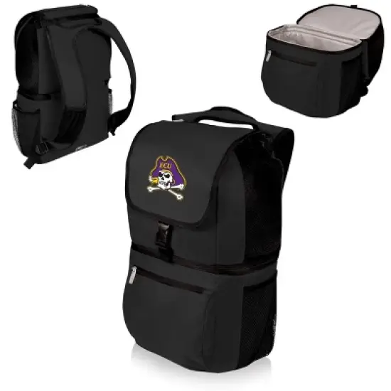 NCAA East Carolina Pirates Zuma Backpack Cooler - Black image {3}